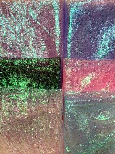 Iridescent organza fabric - iridescent,